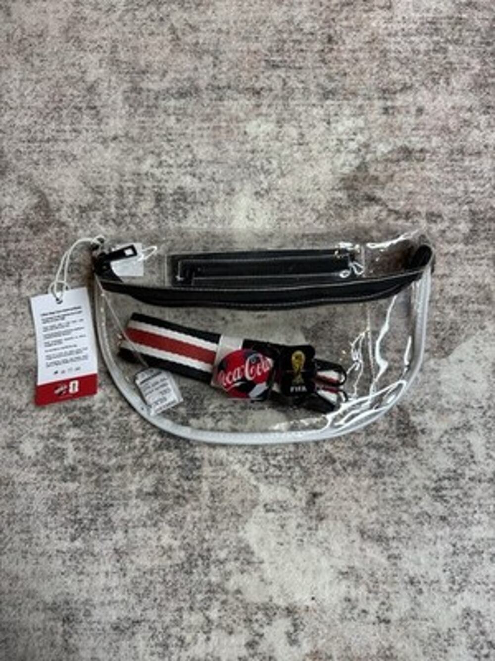 Transparent Clear Coca-Cola Fifa Concert Fanny Pack Sling Bag Strap Concert Game